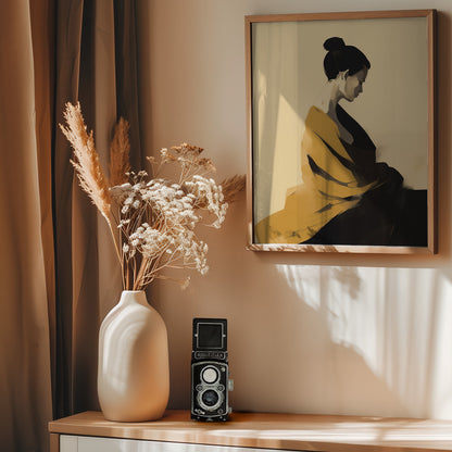 Femme En Jaune - Poster / Art Print - interiör