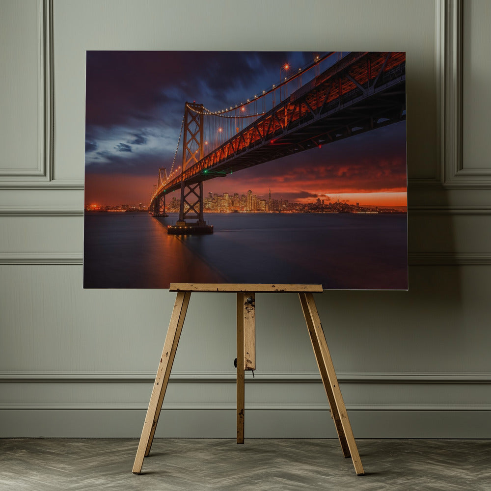 Fire over San Francisco - Poster / Art Print - interiör
