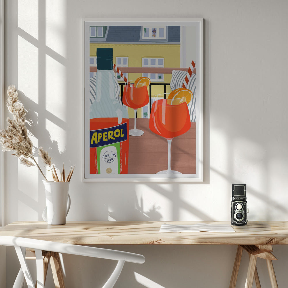 Balcony Hygge - Poster / Art Print - interiör