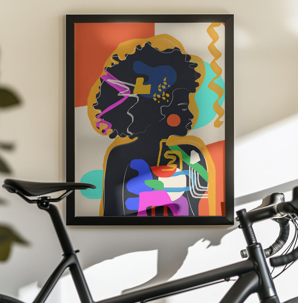 Modern Abstract Woman 4 - Poster / Art Print - interiör