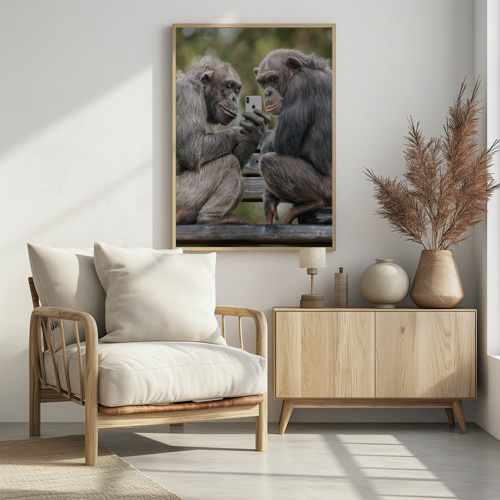 MonkeyPhone - Poster / Art Print - interiör