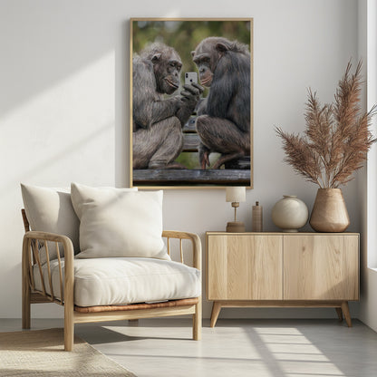 MonkeyPhone - Poster / Art Print - interiör