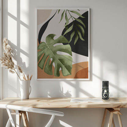 Abstract Art Tropical Leaves 23 - Poster / Art Print - interiör