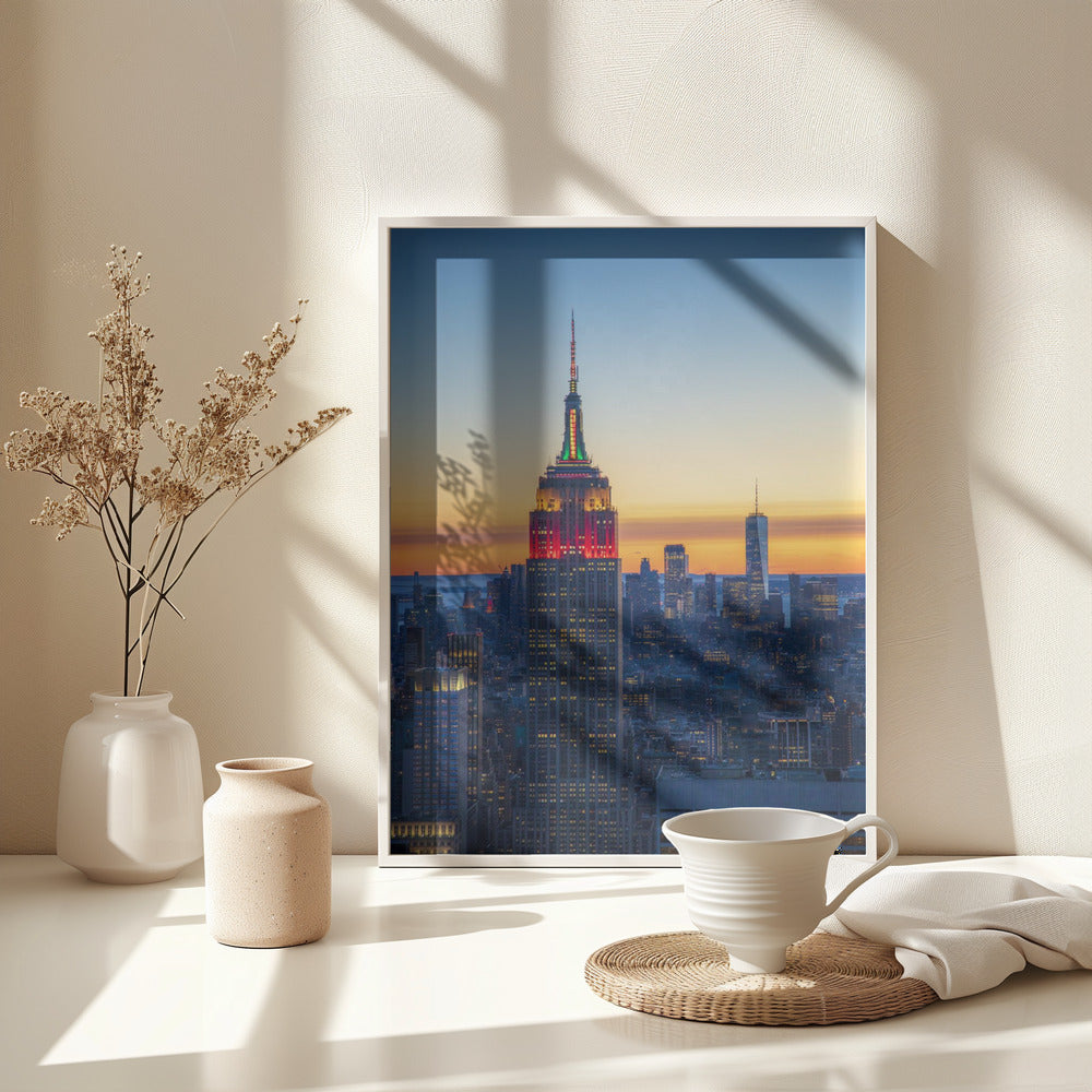 Blue Manhattan - Poster / Art Print - interiör