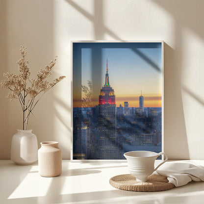 Blue Manhattan - Poster / Art Print - interiör