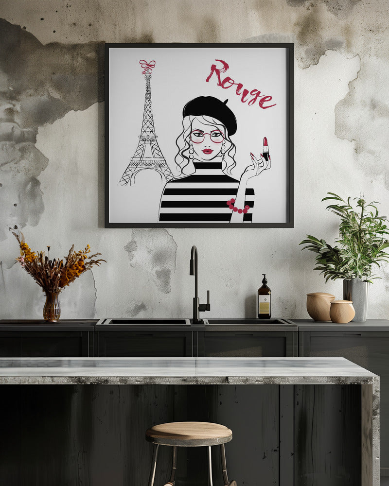 Paris Rouge - Poster / Art Print - interiör