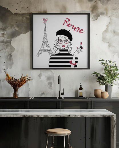 Paris Rouge - Poster / Art Print - interiör