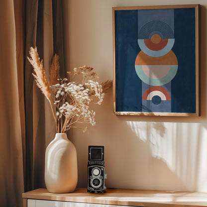 Blue rust - Poster / Art Print - interiör