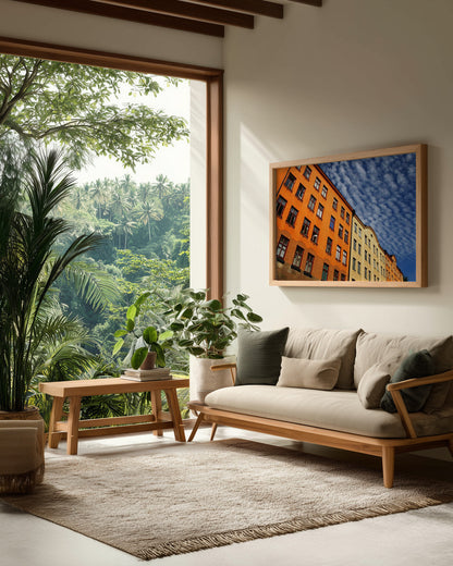 Yellow buildings - Poster / Art Print - interiör