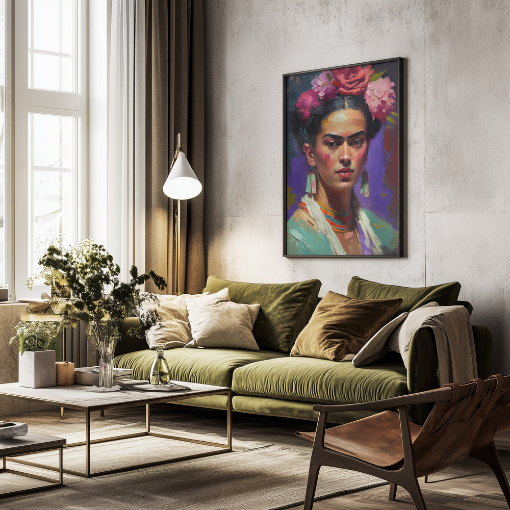 Portrait Of Frida - Poster / Art Print - interiör