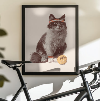 Chat Tennis - Poster / Art Print - interiör
