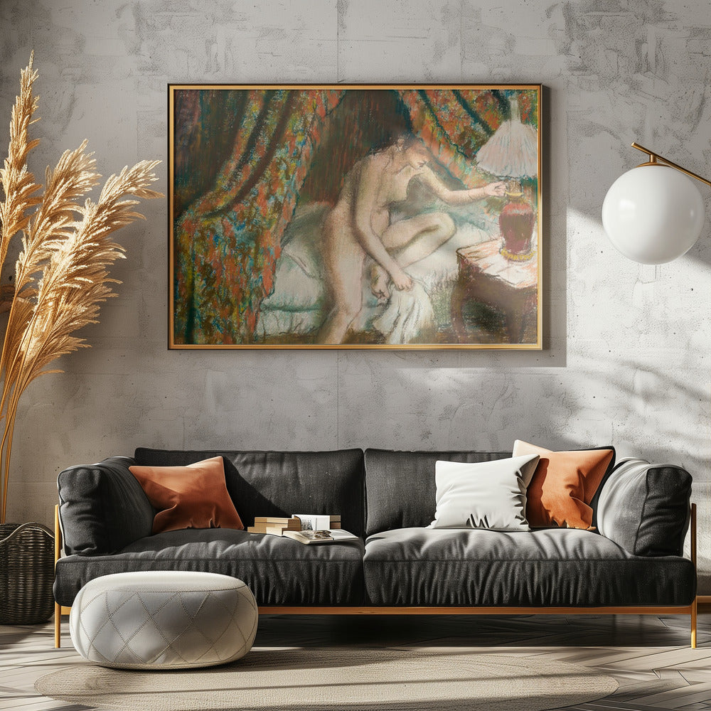 Naked Woman In Bed No.2 - Poster / Art Print - interiör