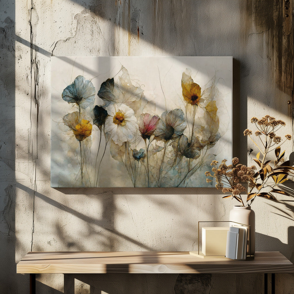 Dry Flower Bouquet - Poster / Art Print - interiör