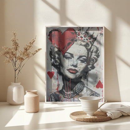 Queen of Hearts - Poster / Art Print - interiör
