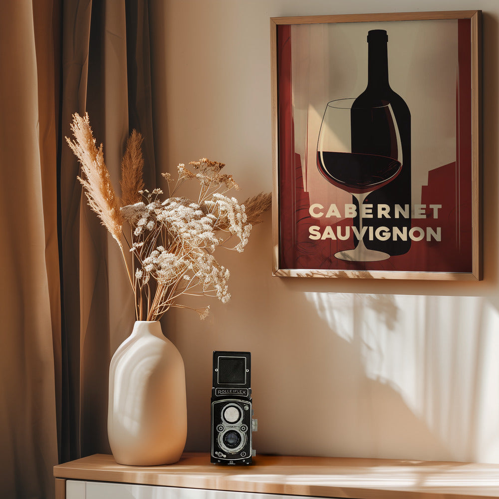 Red Red Wine No 3 - Poster / Art Print - interiör