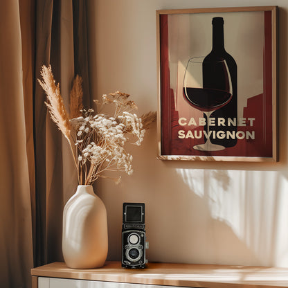 Red Red Wine No 3 - Poster / Art Print - interiör