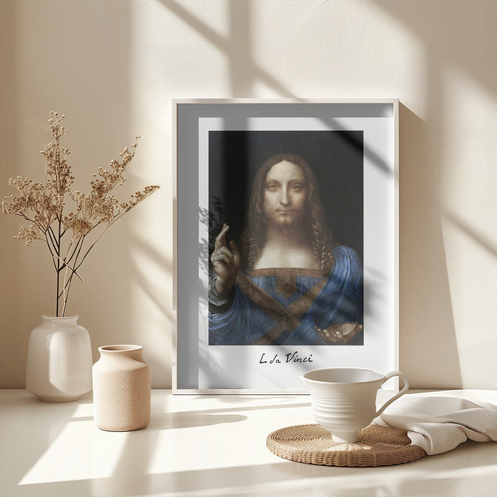 Salvator Mundi (circa 1500) - Poster / Art Print - interiör