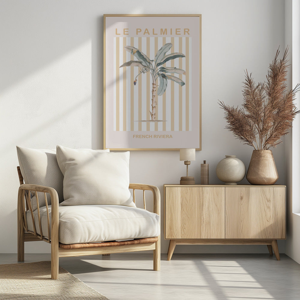 Riviera Plam Tree - Poster / Art Print - interiör