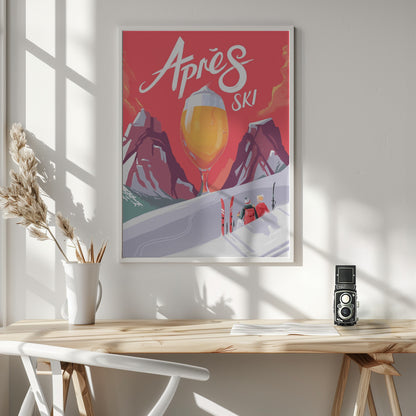 Apés Ski - Poster / Art Print - interiör
