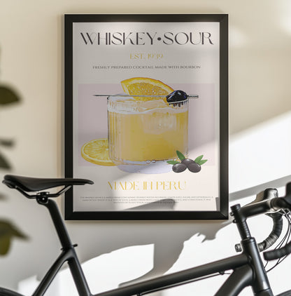 Whiskey sour print - Poster / Art Print - interiör