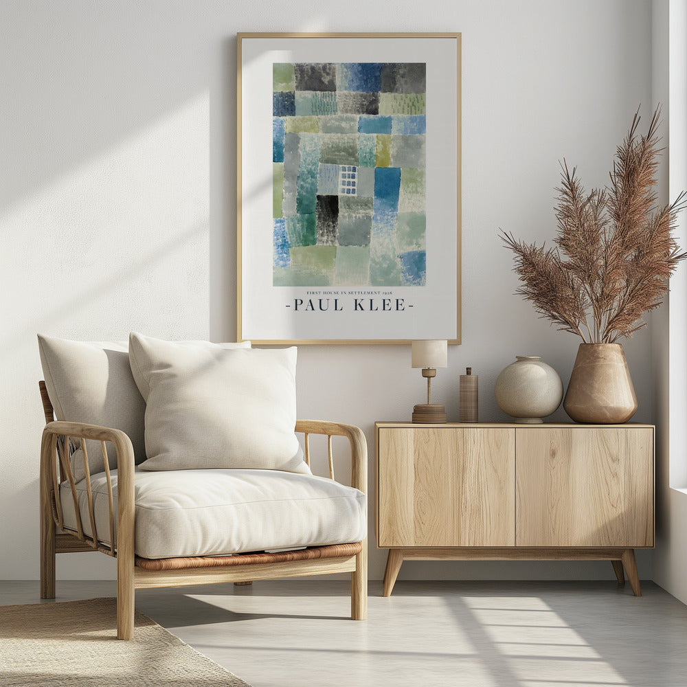 First House in a Settlement 1926 - Poster / Art Print - interiör