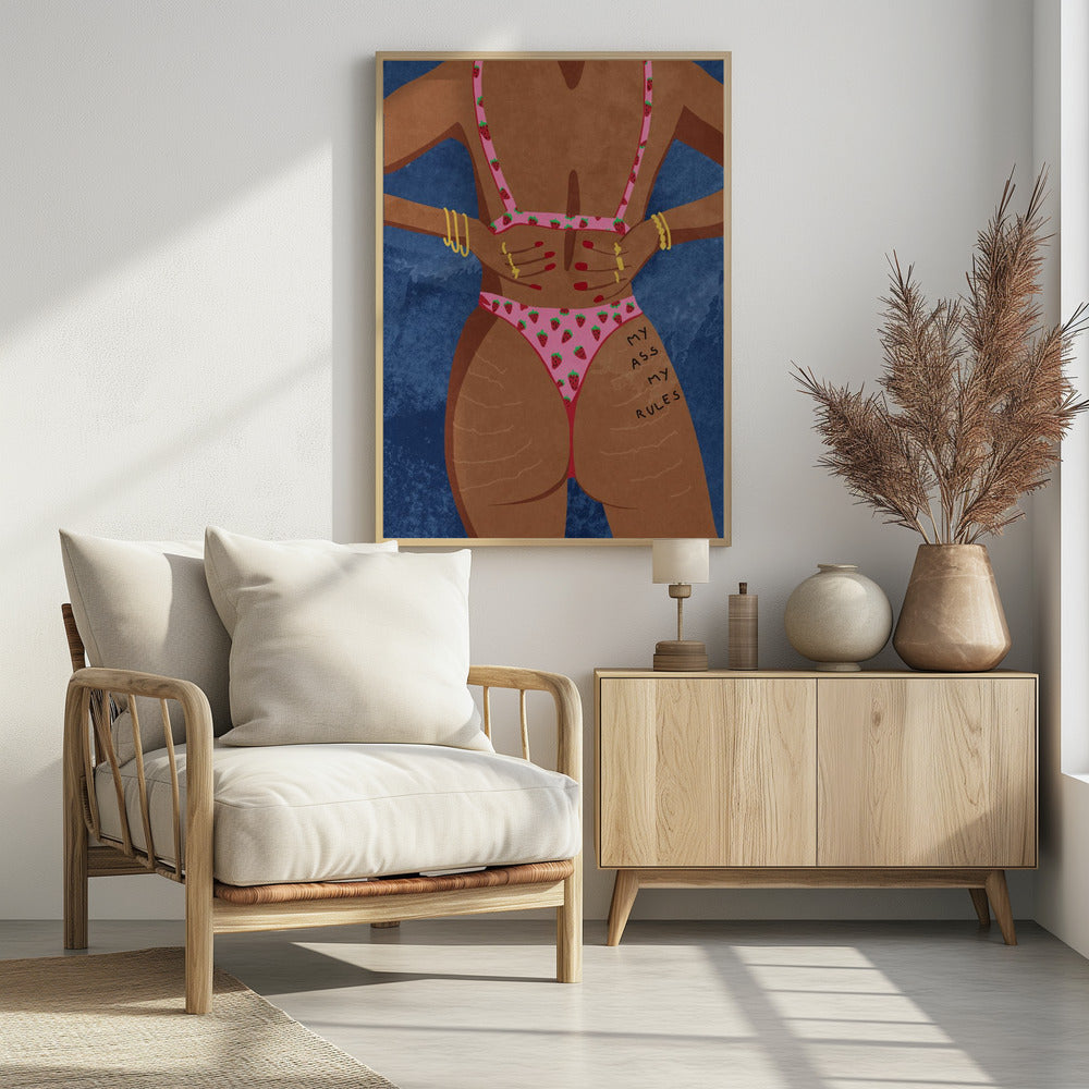 My ass my rules - Poster / Art Print - interiör