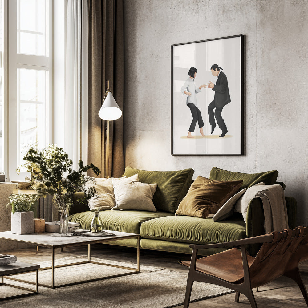 Pulp Fiction - Poster / Art Print - interiör