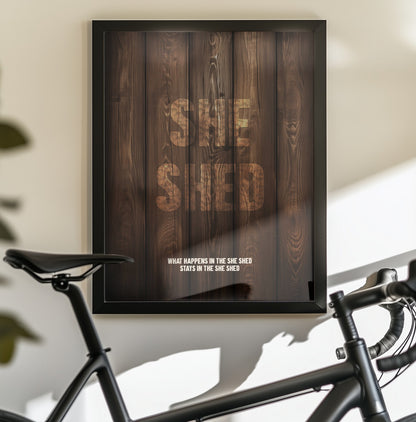 She Shed - Poster / Art Print - interiör