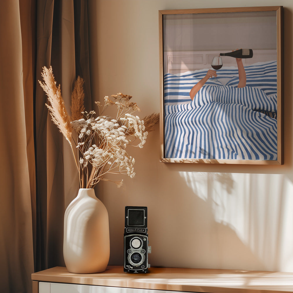 Morning Wine 3 - Poster / Art Print - interiör