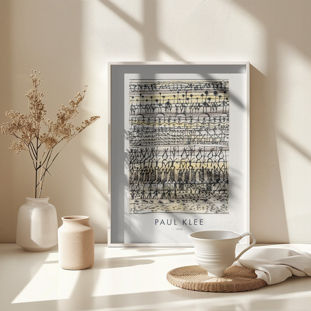 Cooling in a hot zone garden 1924 - Poster / Art Print - interiör