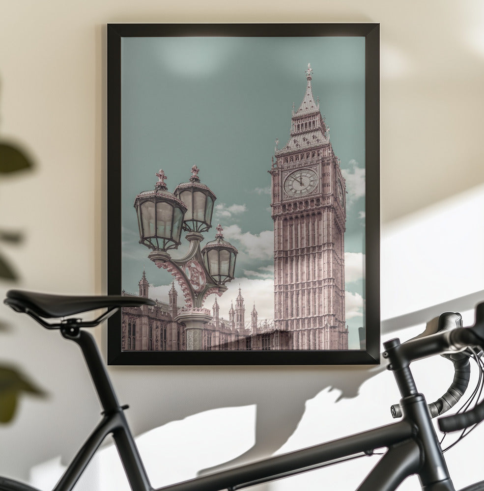 LONDON Elizabeth Tower | urban vintage style - Poster / Art Print - interiör