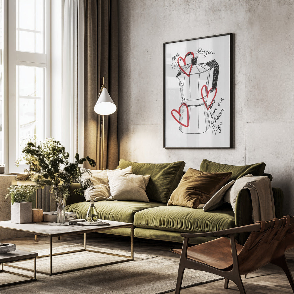 Kaffee am Morgen - Poster / Art Print - interiör