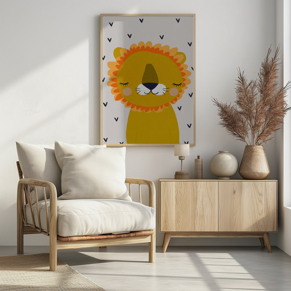 Little Lion - Poster / Art Print - interiör