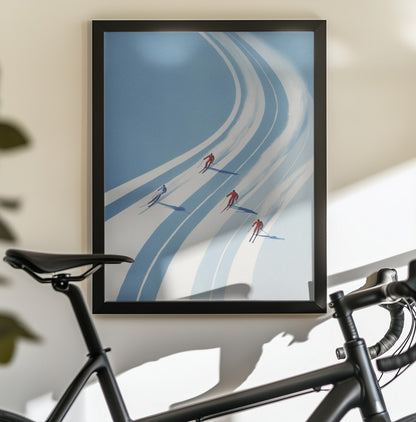 Four Skiers - Poster / Art Print - interiör