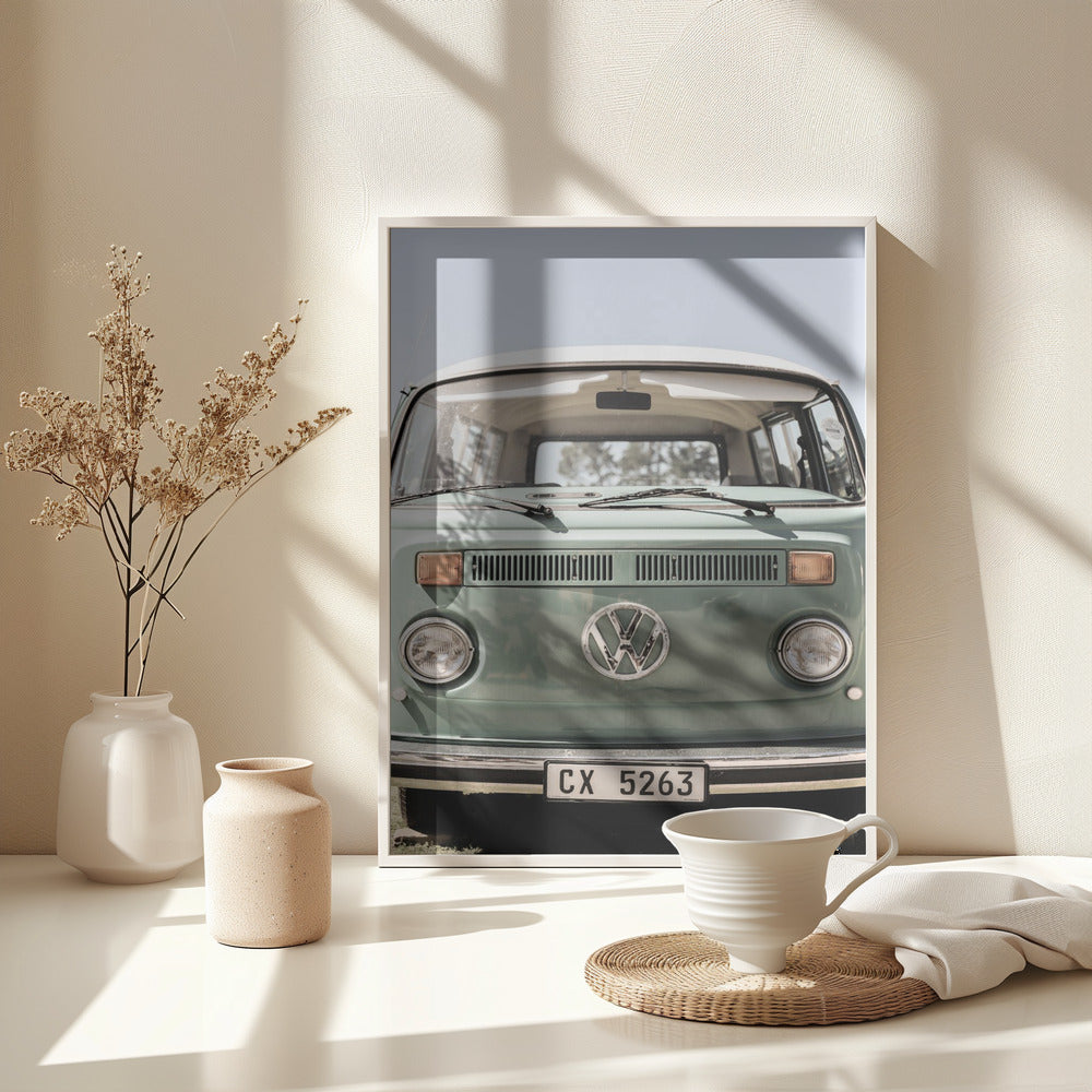 Vw Kombi - Poster / Art Print - interiör
