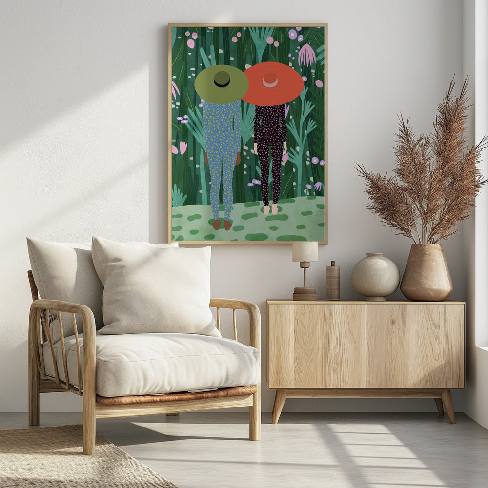 Jungle Pijamas - Poster / Art Print - interiör