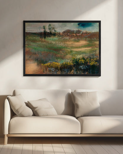 Landscape With Smokestacks - Poster / Art Print - interiör