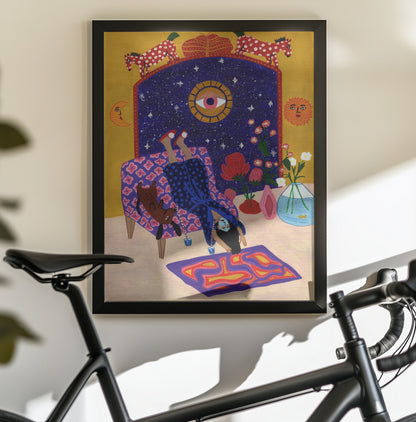 Day off from office - Poster / Art Print - interiör