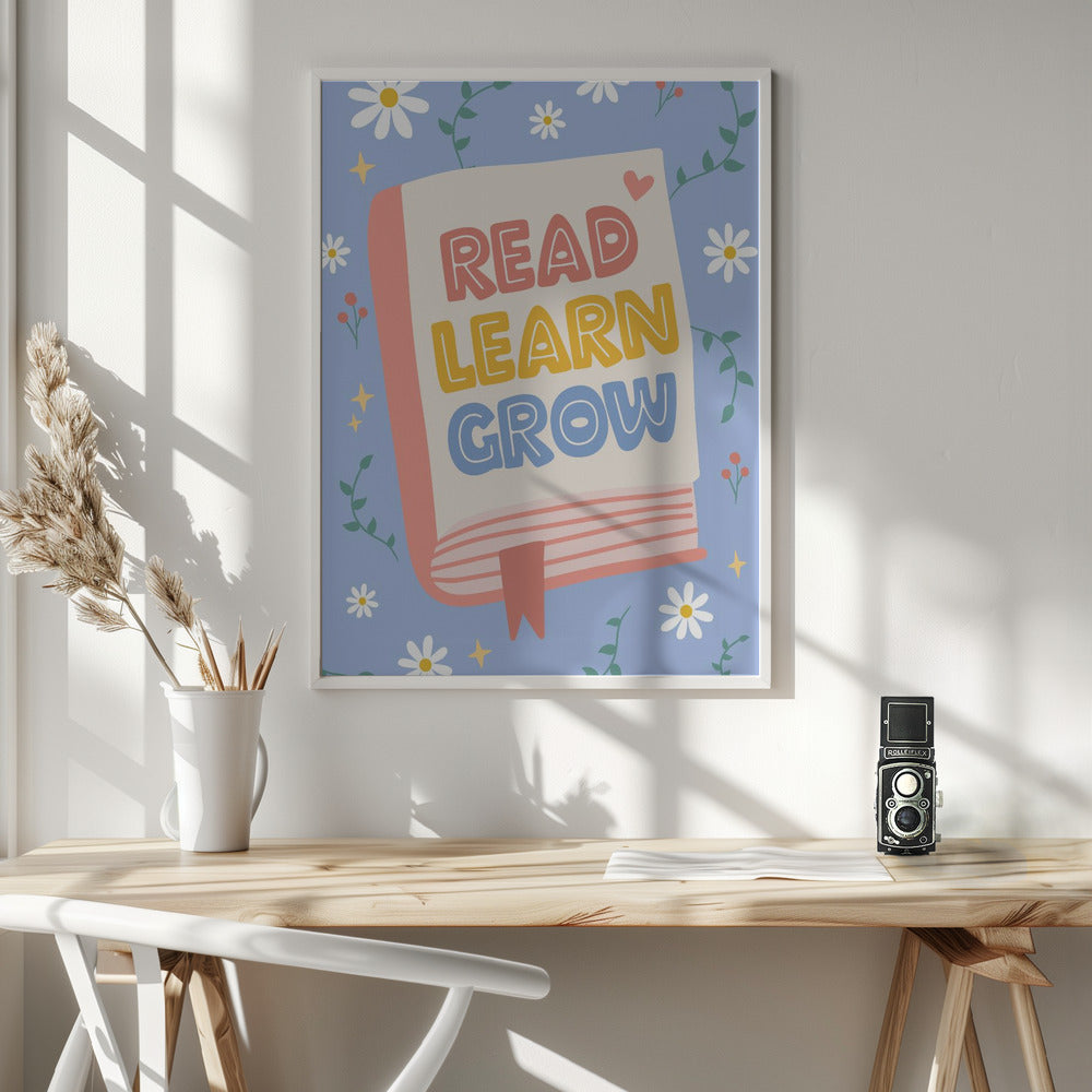 Read Learn Grow 4 - Poster / Art Print - interiör