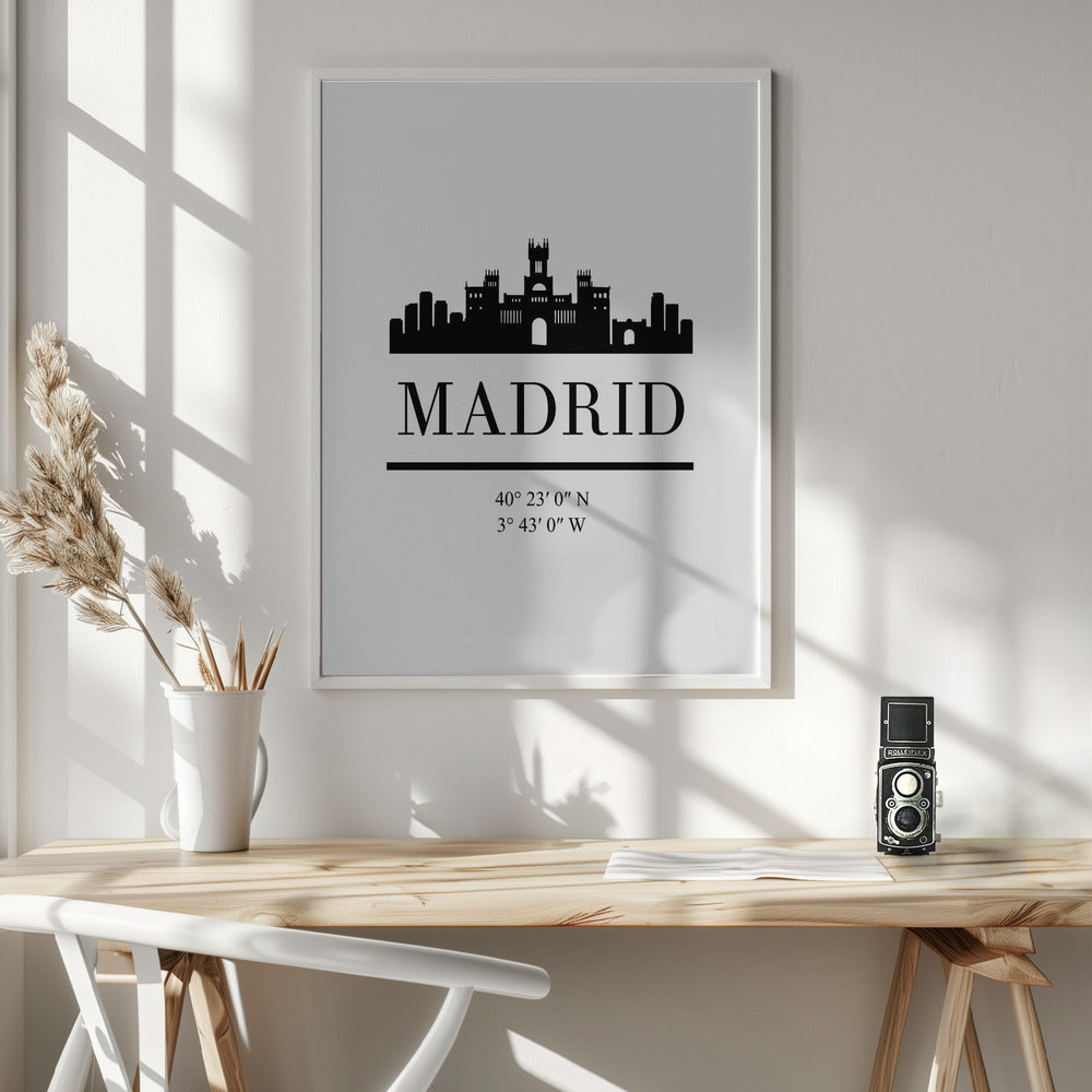 Black Skyline 44 - Poster / Art Print - interiör