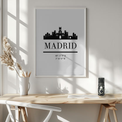 Black Skyline 44 - Poster / Art Print - interiör