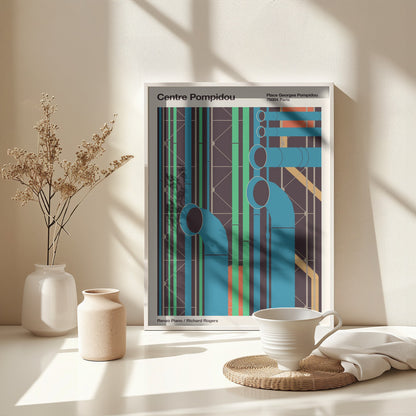 Pompidou - Poster / Art Print - interiör