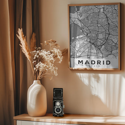 Madrid White - Poster / Art Print - interiör