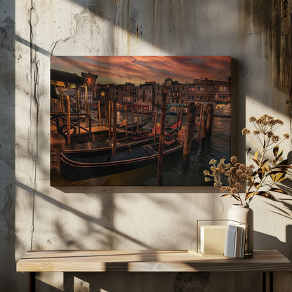 A Cozy Night in Venice - Poster / Art Print - interiör