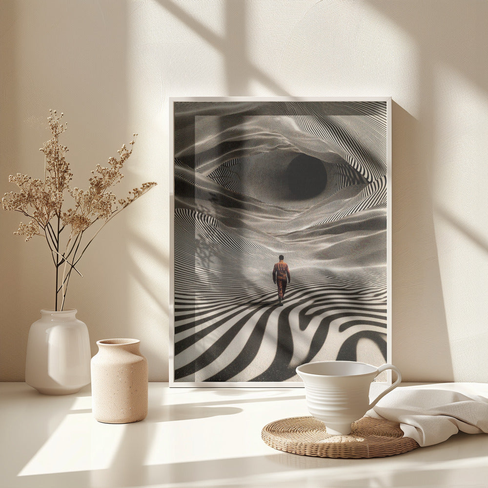 Op Art Journey - Poster / Art Print - interiör