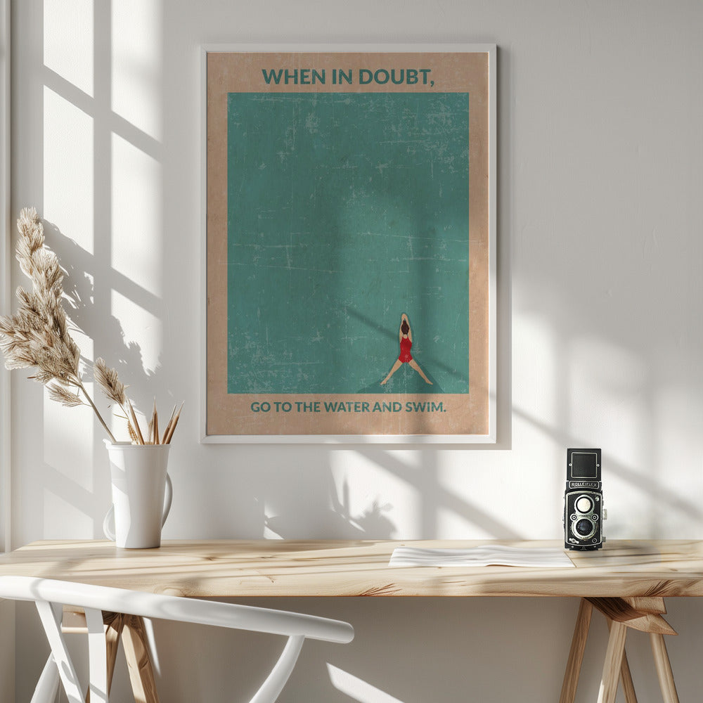 Open Water Standard Wall Art - Poster / Art Print - interiör