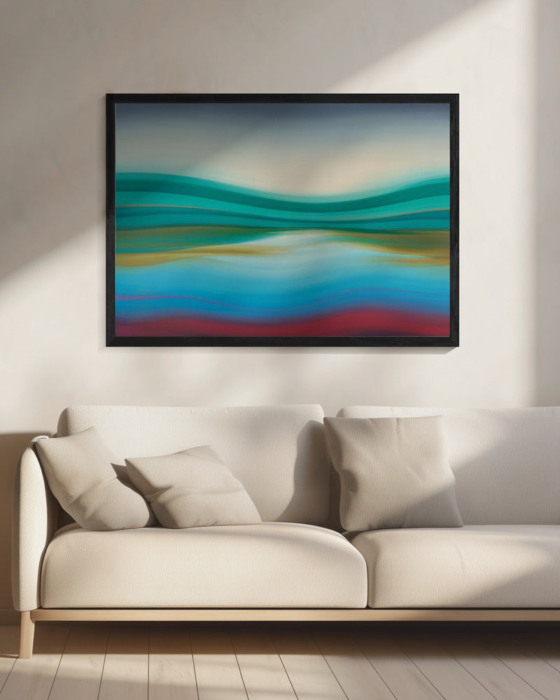 Serene Waves - Poster / Art Print - interiör
