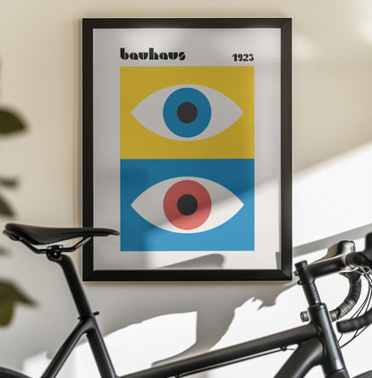 Bauhaus Eyes Abstract - Poster / Art Print - interiör