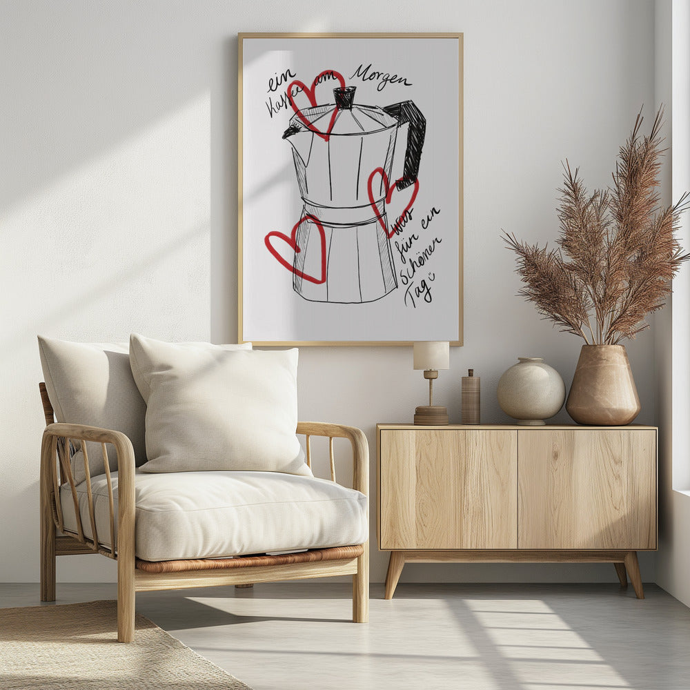 Kaffee am Morgen - Poster / Art Print - interiör