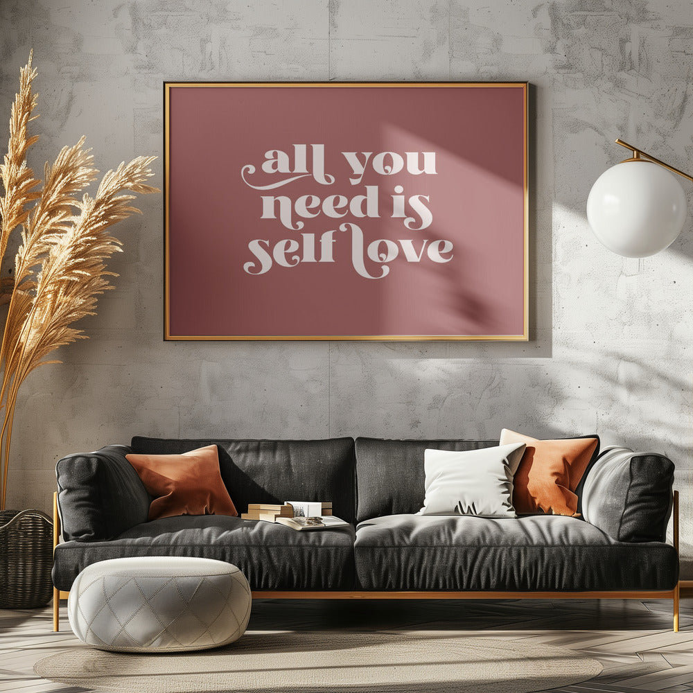 Self Love No1 - Poster / Art Print - interiör
